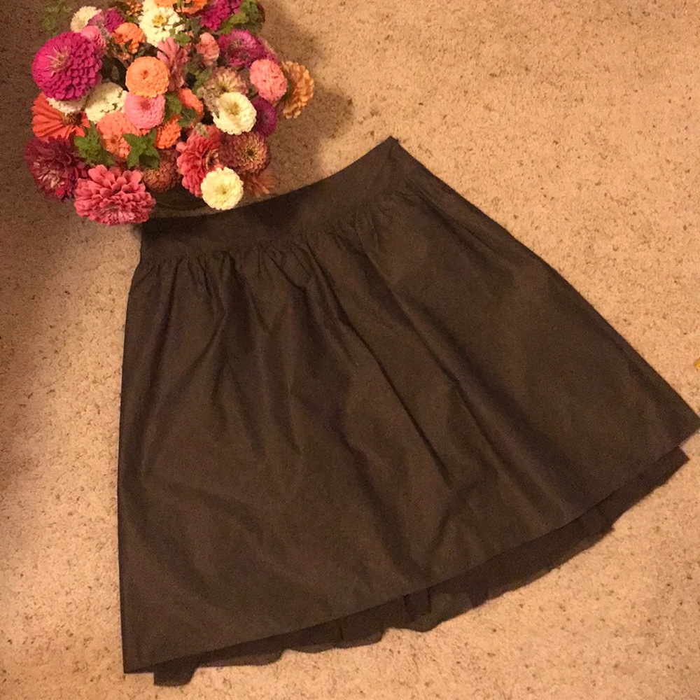 Antonio Melani chocolate brown skirt with tulle